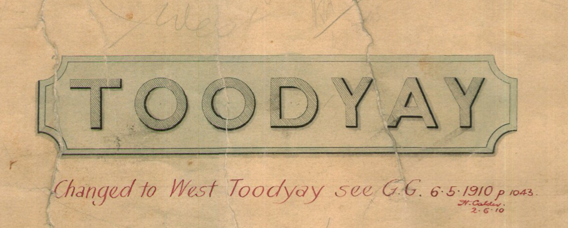 West Toodyay, 1910